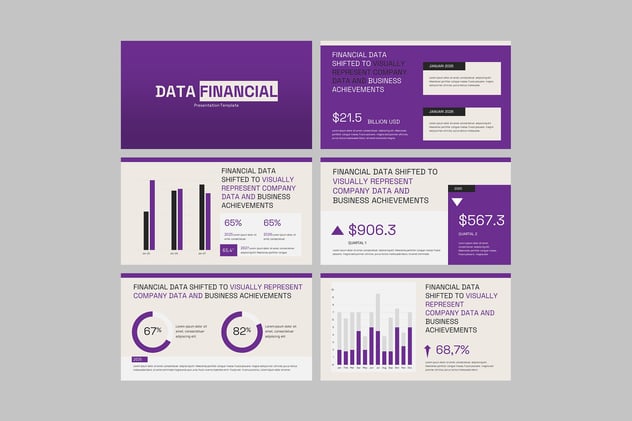 数据金融投资分析PPT模板 - PPT派