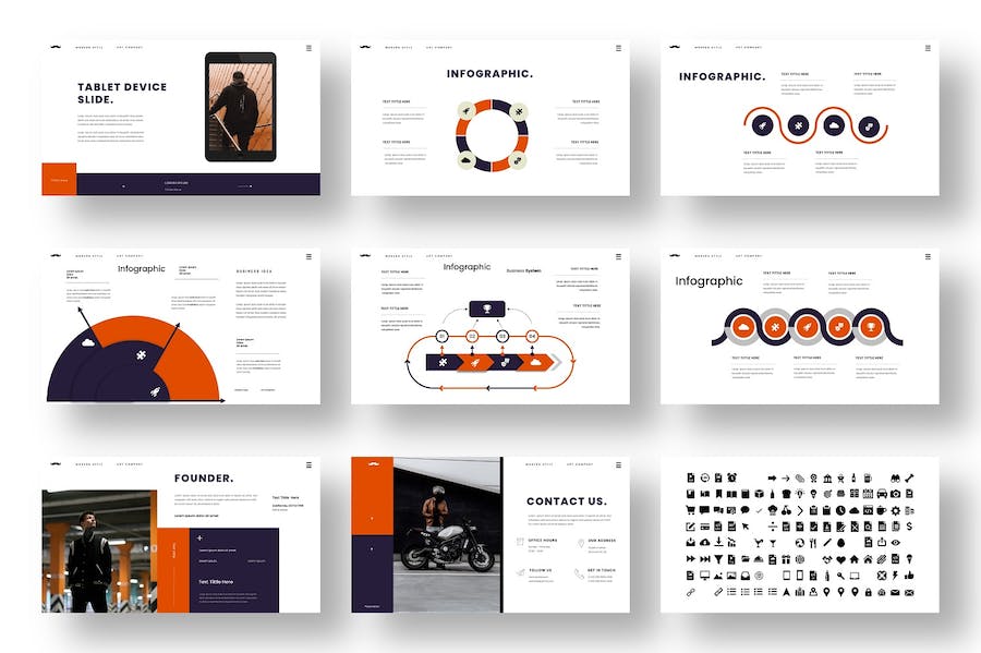 创意摄影作品集商务展示Keynote模板 - PPT派