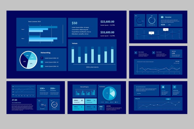 KPI业绩指标监测系统PPT模板 - PPT派