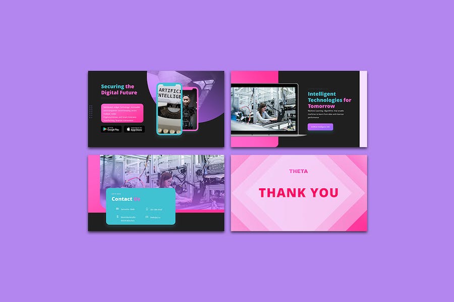 技术讲述展示应用策略推广PPT模板 - PPT派