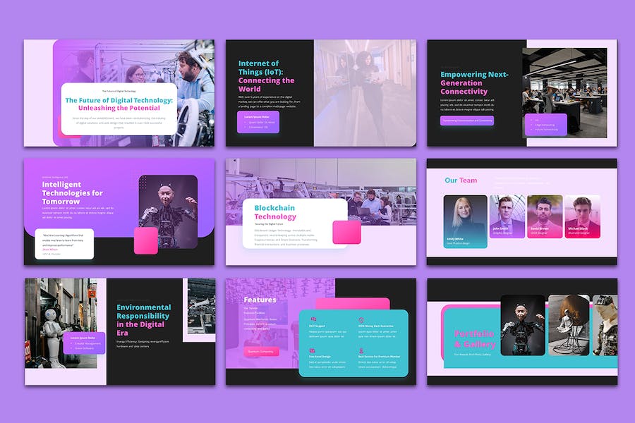 技术讲述展示应用策略推广PPT模板 - PPT派