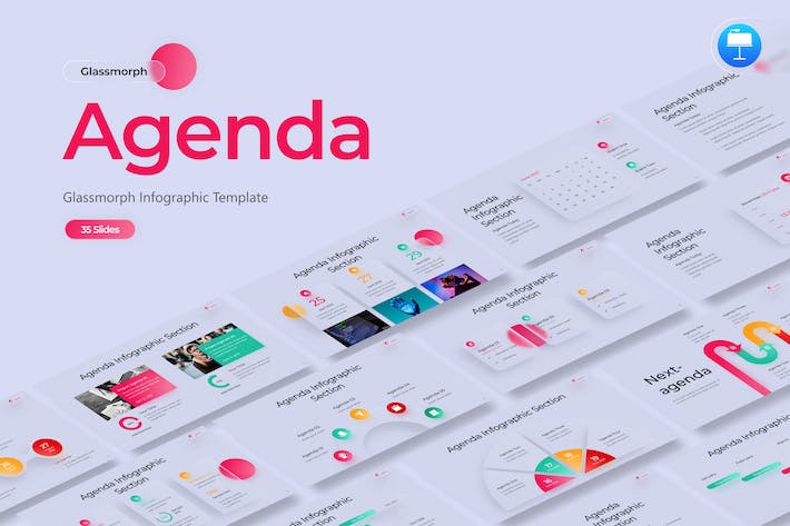 Glassmorphic-agenda-infographic-keynote-template - PPT派