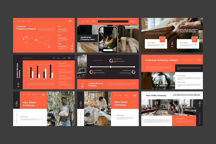 商务领域内容展示专业Keynote模板 - PPT派