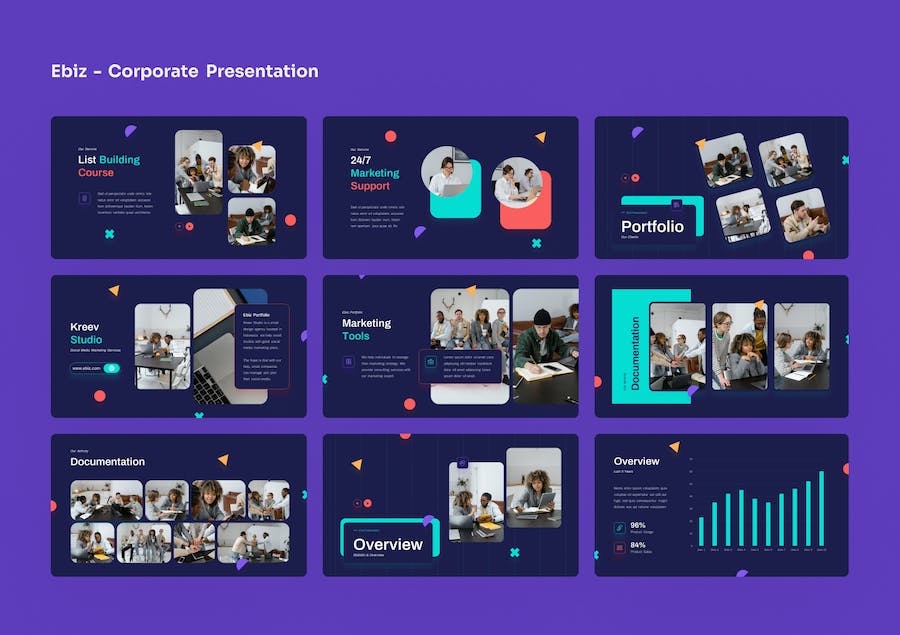 电子商务企业运营推广方案PPT模板 - PPT派