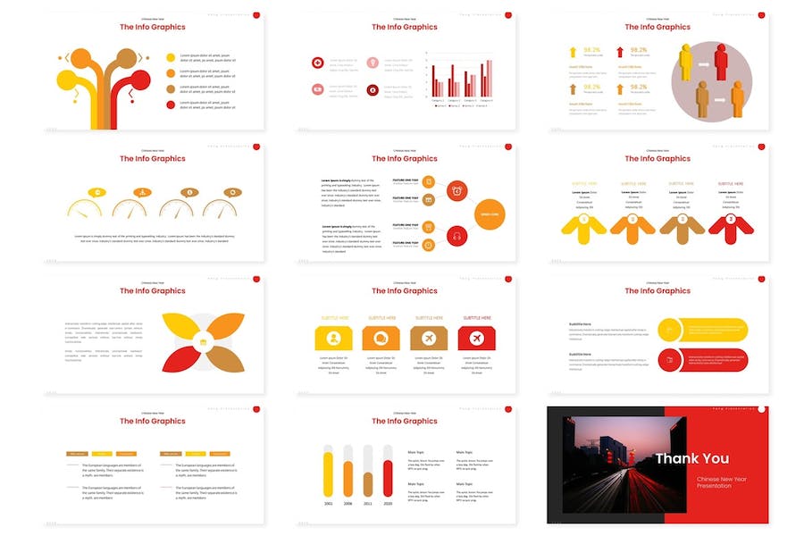 春节新年传统节日庆祝方案Keynote模板 - PPT派