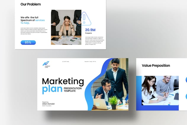 营销计划战略推广执行PPT模板 - PPT派