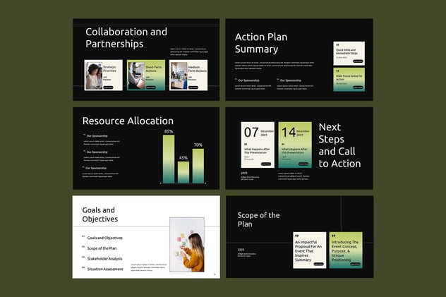 业务行动计划方案执行PPT模板 - PPT派