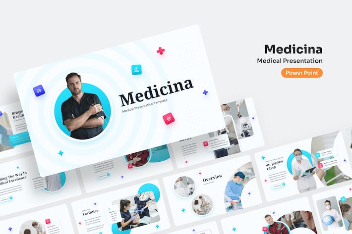 医疗健康管理展示PPT模板 - PPT派