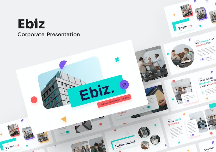 电子商务企业运营推广方案PPT模板 - PPT派