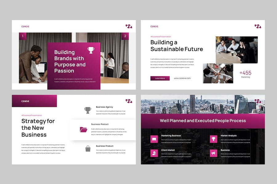 商业企业品牌宣传推广方案PPT模板 - PPT派