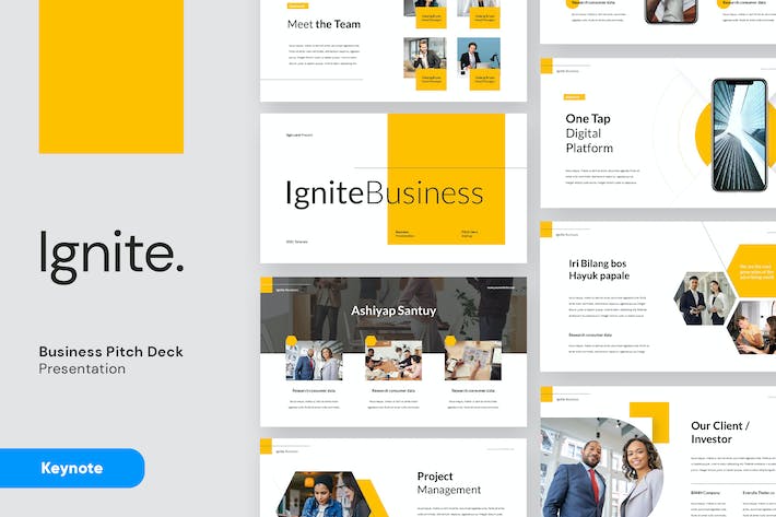 商务融资项目路演计划书Keynote模板 - PPT派