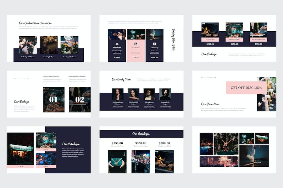 新年前夕营销推广活动运营方案Keynote模板 - PPT派