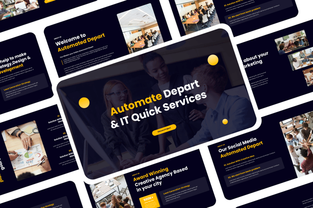 自动化人工智能科技技术应用方案PPT模板 - PPT派