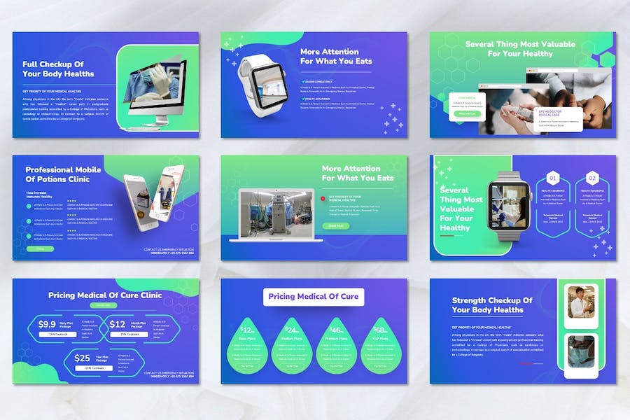 医疗健康疾病治疗护理Keynote模板 - PPT派
