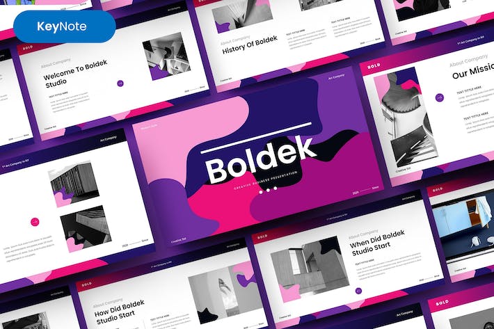 欧美商务风主题演讲展示Keynote模板 - PPT派