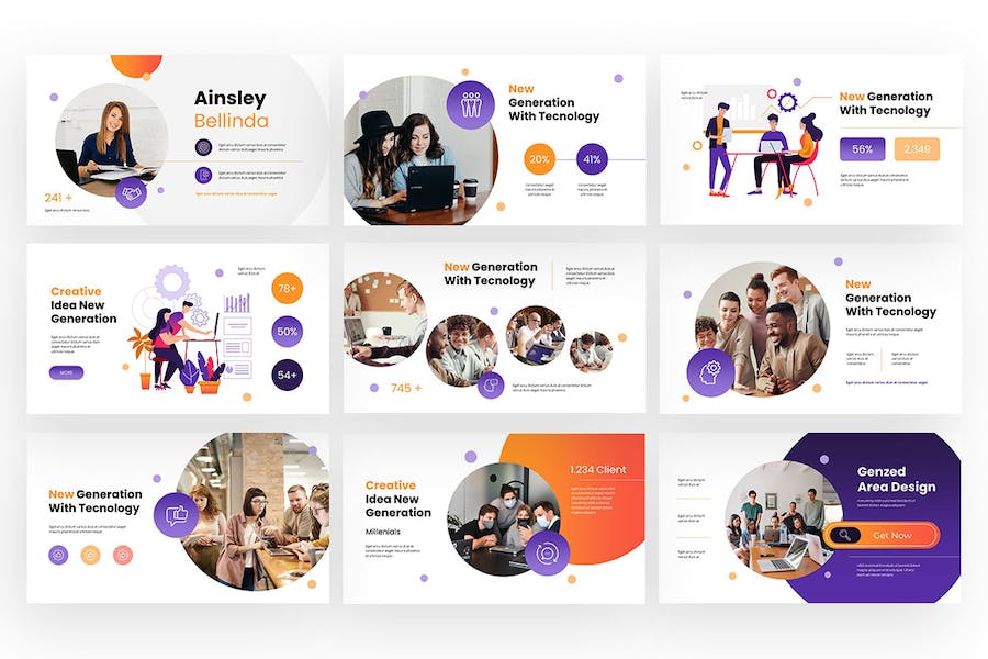 创意商业品牌推广Keynote模板 - PPT派