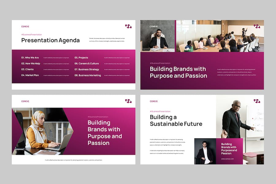 商业企业品牌宣传推广方案PPT模板 - PPT派