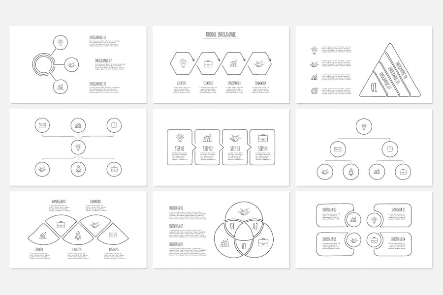 涂鸦动画信息图形图表讲述展示PPT模板 - PPT派