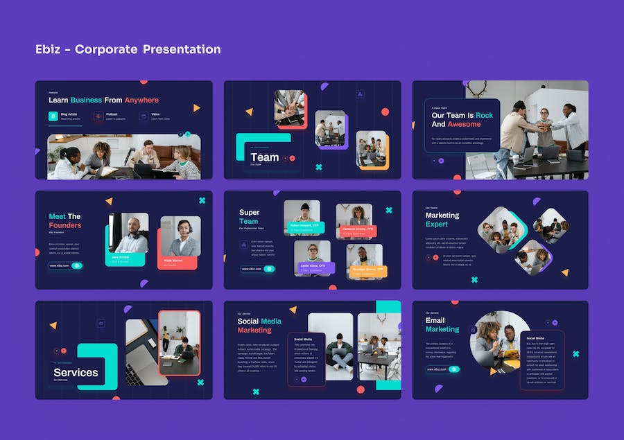 电子商务企业运营推广方案PPT模板 - PPT派