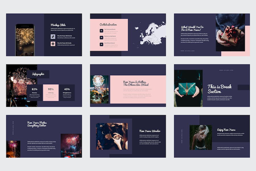 新年前夕营销推广活动运营方案Keynote模板 - PPT派