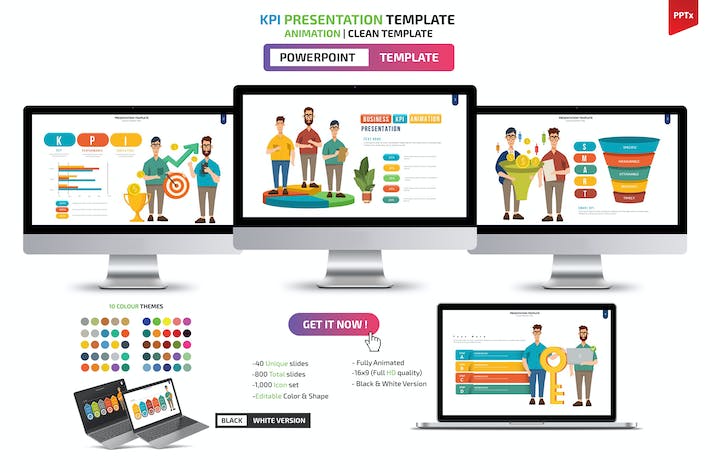 KPI-PowerPoint-演示文稿-模板- PPT派