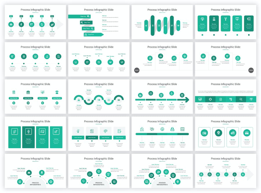 项目管理流程图形图表演示PPT模板 - PPT派