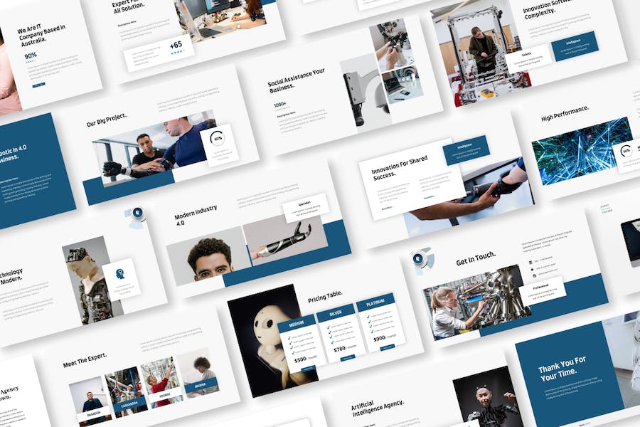 人工智能机构业务发展Keynote模板 - PPT派