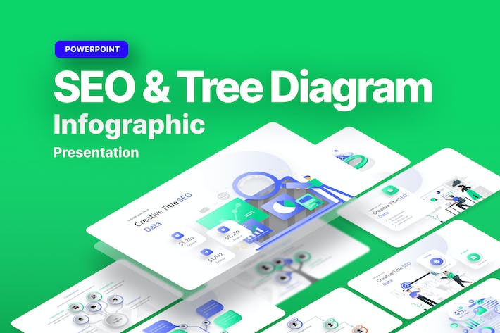 Seo-tree-diagram-infographic-powerpoint-template - PPT派