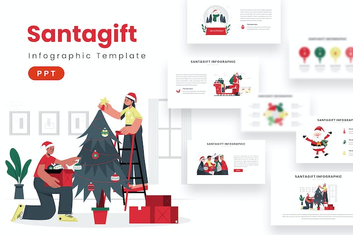 商业数据信息图表可视化PPT模板 - PPT派