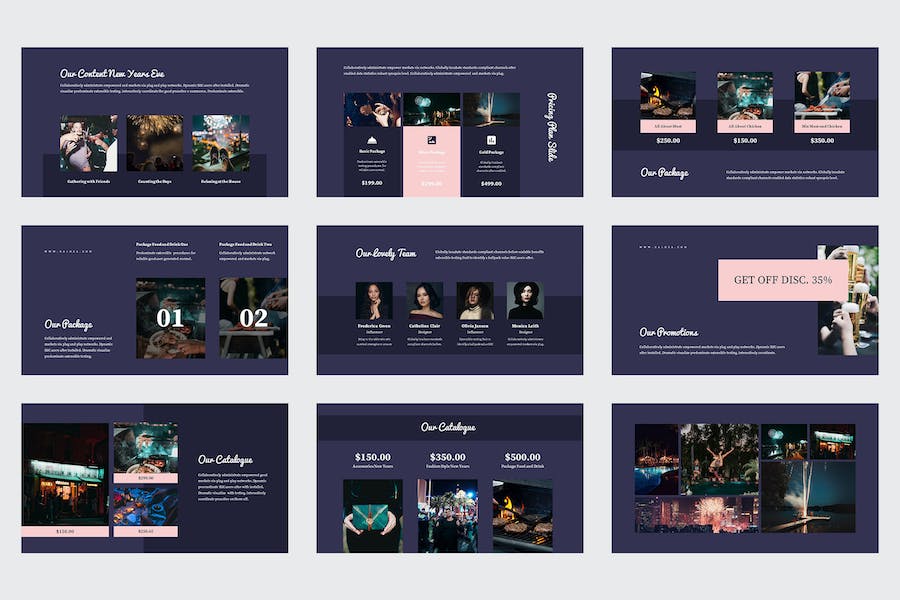 新年前夕营销推广活动运营方案Keynote模板 - PPT派