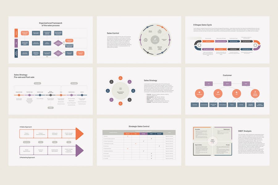 销售战略方案推广Keynote模板 - PPT派