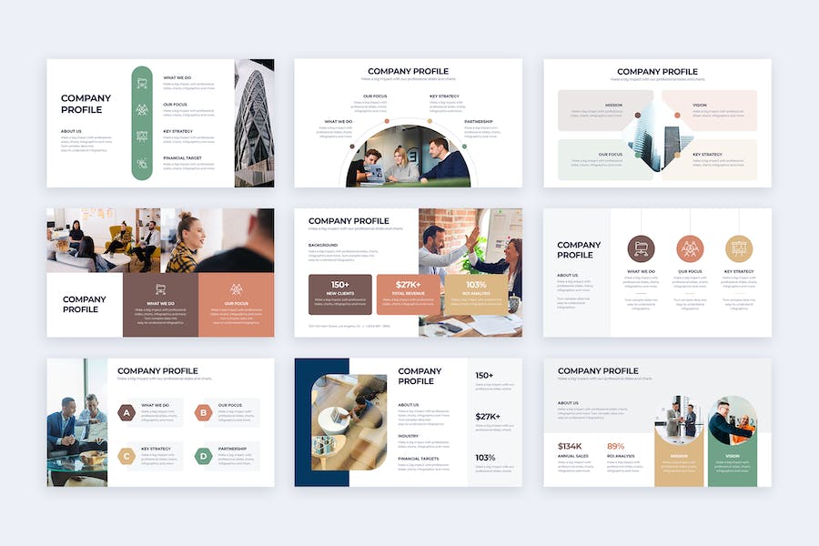 企业公司简介商业档案宣传PPT模板 - PPT派