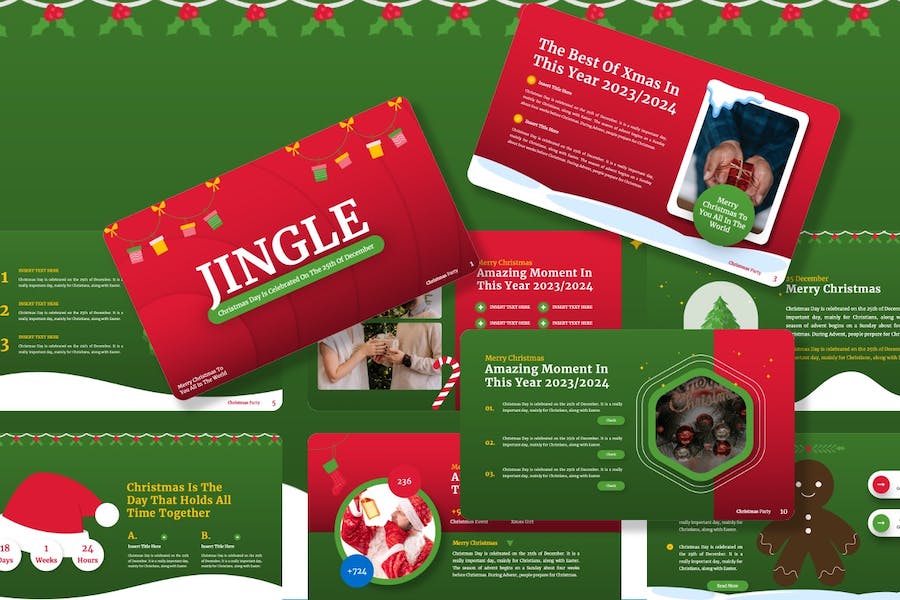 圣诞节主题演讲策划活动方案Keynote模板 - PPT派