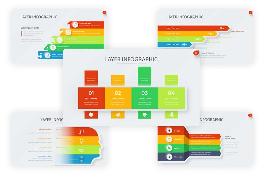 Layer-infographic-neumorph-powerpoint-template - PPT派