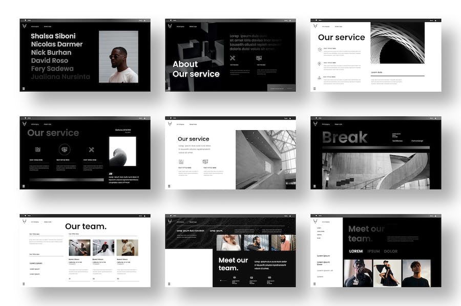 黑橙色高端商业提案PPT模板 - PPT派