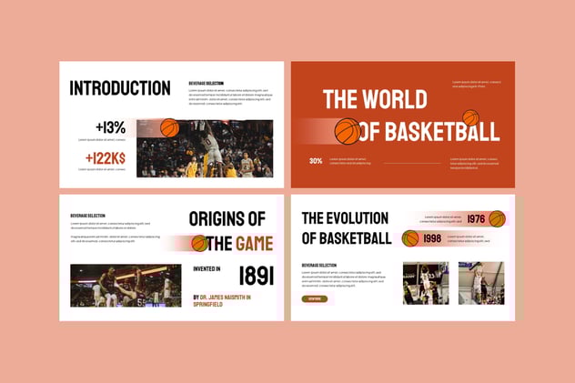 体育赛事篮球运动活动方案宣传PPT模板 - PPT派