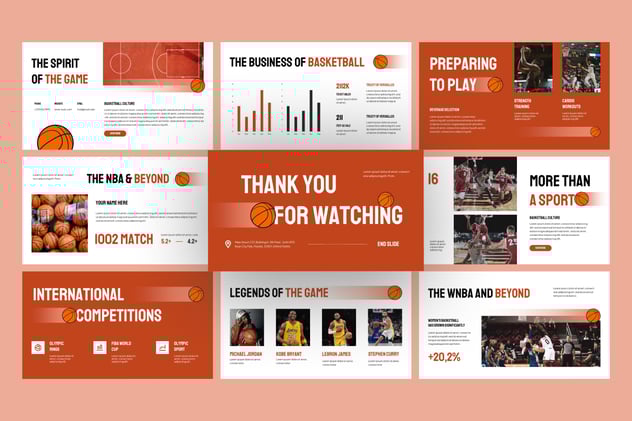 体育赛事篮球运动活动方案宣传PPT模板 - PPT派