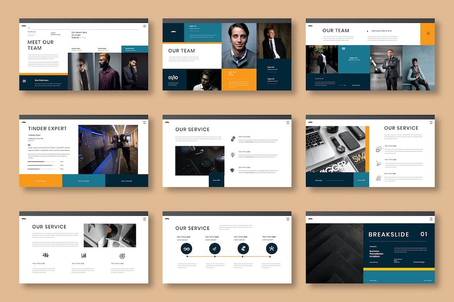 商务企业服务推广Keynote模板 - PPT派