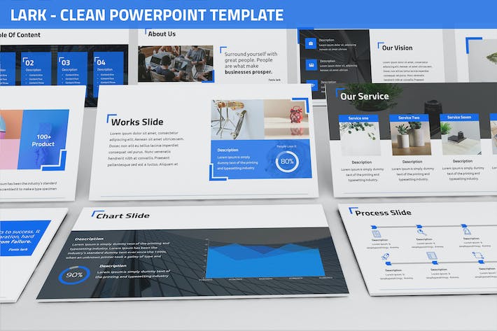 极简清洁商务设计PPT模板 - PPT派