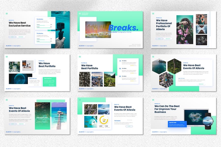 无人机航拍摄影技术应用PPT模板 - PPT派