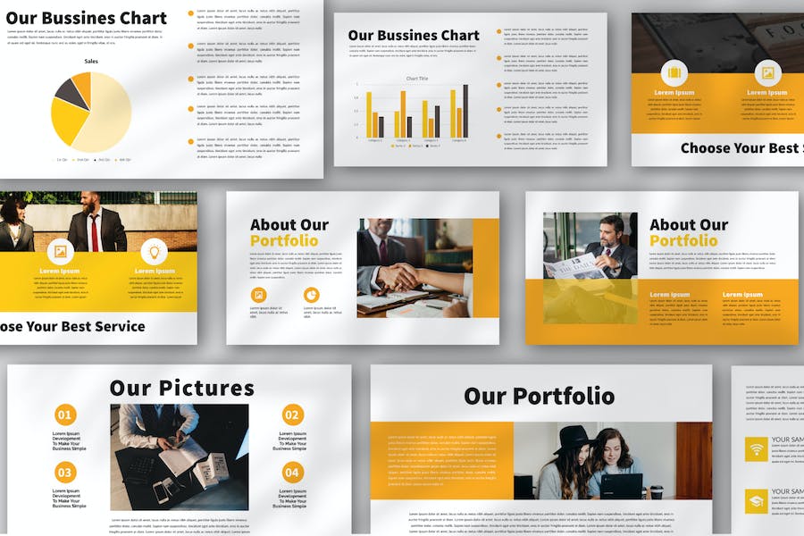 黄色-业务-PowerPoint-模板 - PPT派