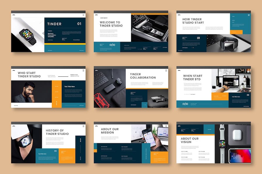 商务企业服务推广Keynote模板 - PPT派