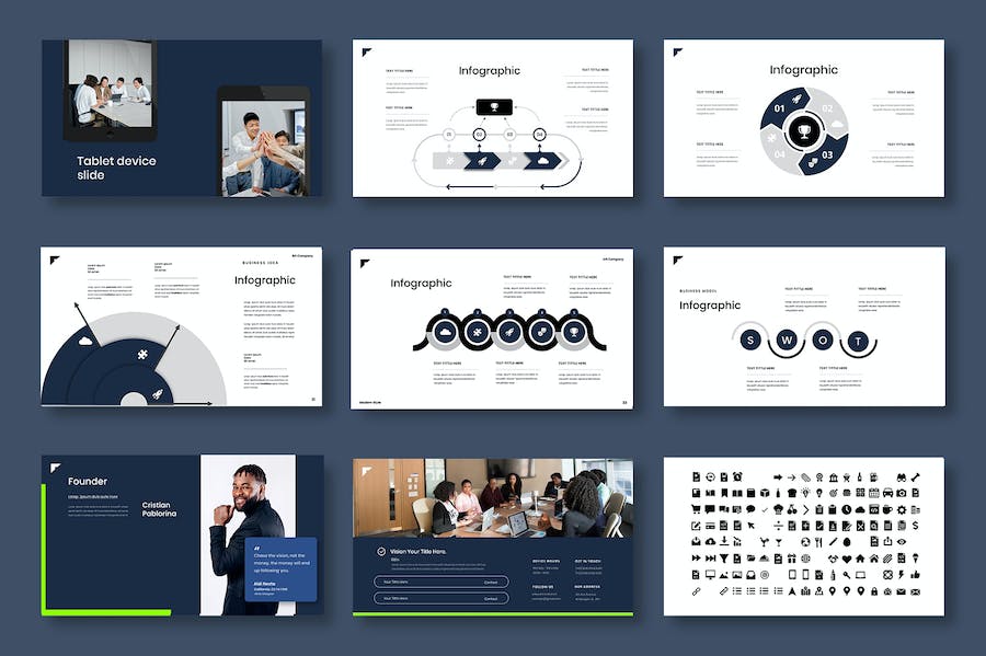 商务艺术品牌创意推介企业合作展示方案Keynote模板 - PPT派