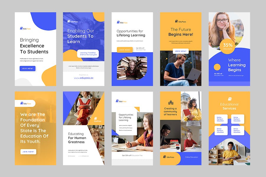 教育社交媒体推广营销PPT模板 - PPT派