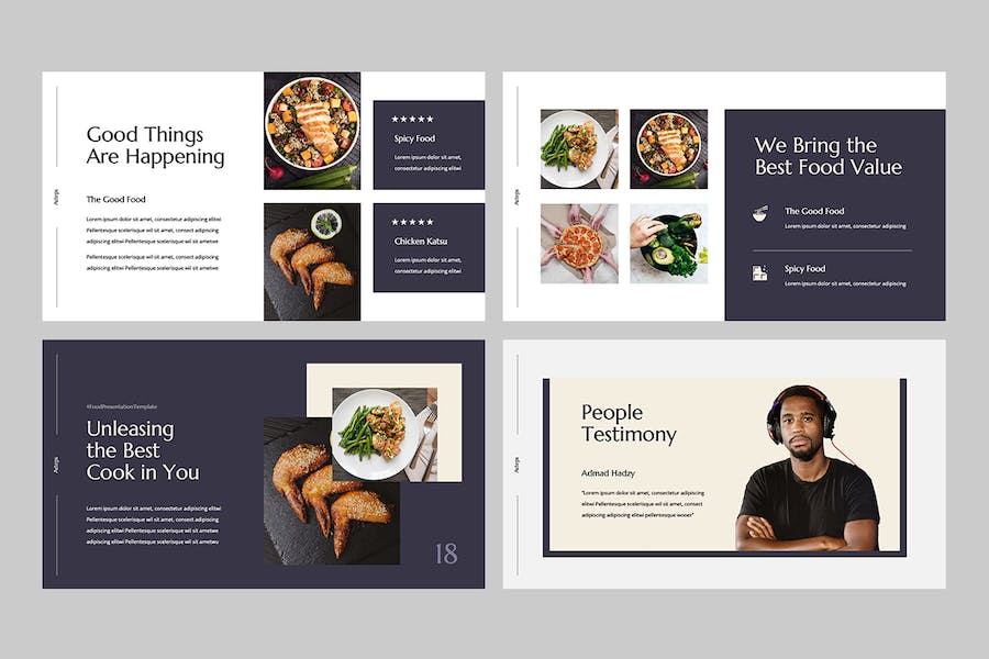 美食餐饮品牌推介讲述Keynote模板 - PPT派