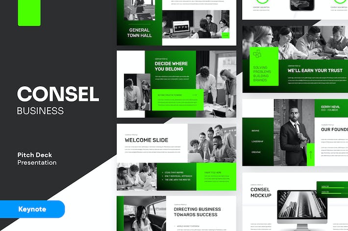 企业商务项目融资路演推介Keynote模板 - PPT派