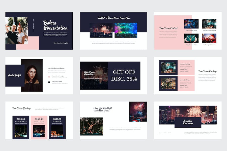 新年前夕营销推广活动运营方案Keynote模板 - PPT派