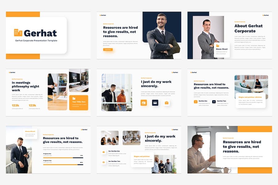 企业公司介绍组织架构业务展示Keynote模板 - PPT派
