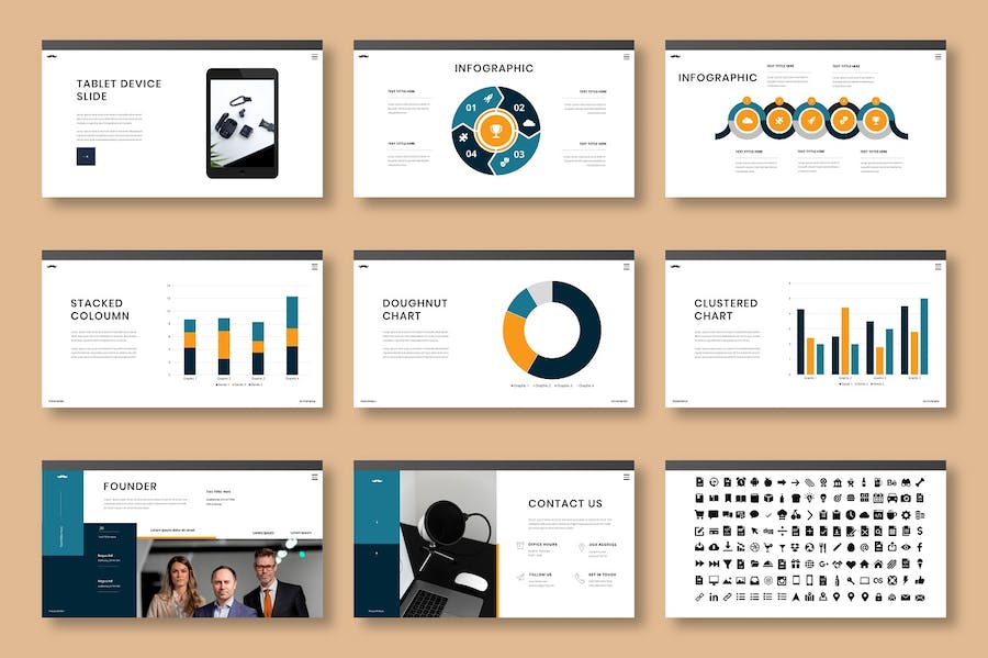 商务企业服务推广Keynote模板 - PPT派