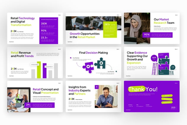 零售商业市场分析方案PPT模板 - PPT派